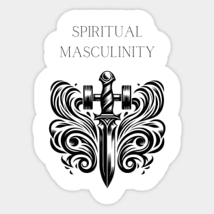 Forge Your Path with Strength, Wisdom, Masculinity Sticker